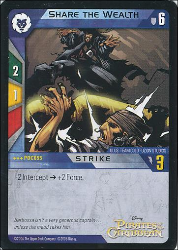 Pirates of the Caribbean - Dead Man's Chest (Base Set) card PDC055 Share the Wealth