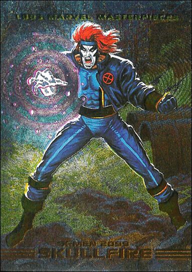 1993 Marvel Masterpieces (X-Men 2099 Dyna-Etch Subset) card S7 Skullfire