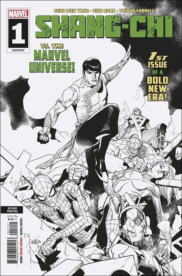 Shang-Chi (2021) issue 1-G Leinil Francis Yu B&W Cover (2nd Printing)