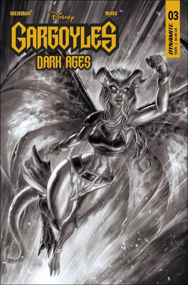 Gargoyles: Dark Ages issue 3-I Alan Quah 1:15 B&W Cover