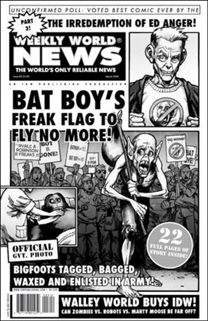 Weekly World News issue 3-C Alan Robinson Black and White Cover