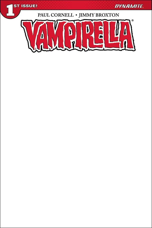 Vampirella (2017) issue 1-K Blank Cover