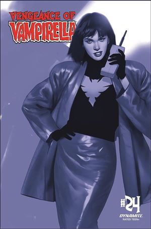 Vengeance of Vampirella (2019) issue 24-L Ben Oliver 1:30 Blue Tint Cover