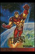 Fleer Ultra Spider-Man (Gold-Foil Signature Parallel Base Set) card 121 Ironman