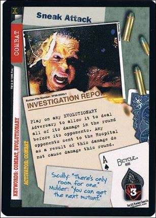 X-Files: Premiere Edition (Base Set) card XF96-0006v1 Sneak Attack