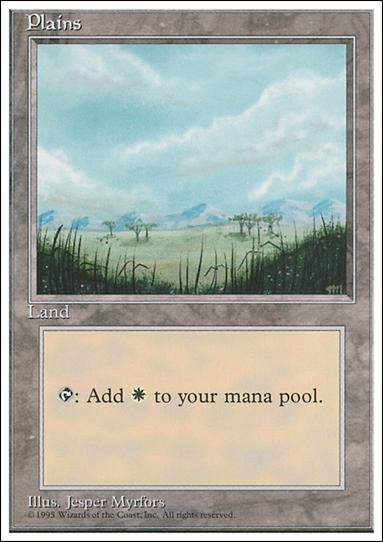 Magic the Gathering: 4th Edition (Base Set) card 364-B Plains