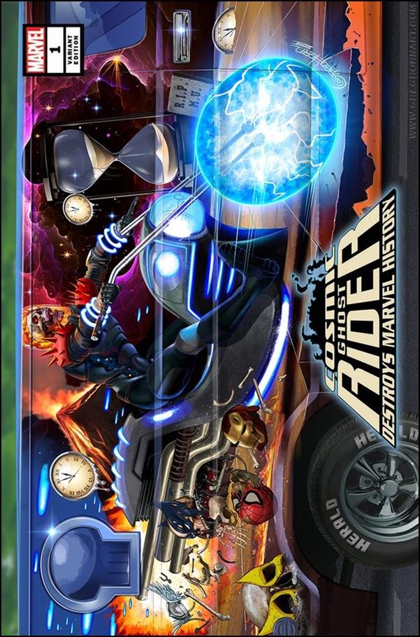 Cosmic Ghost Rider Destroys Marvel History issue 1-K Greg Horn Cover 1/3000