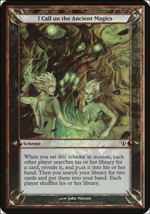 Magic the Gathering: Archenemy (Scheme Subset) card 16 I Call on the Ancient Magics