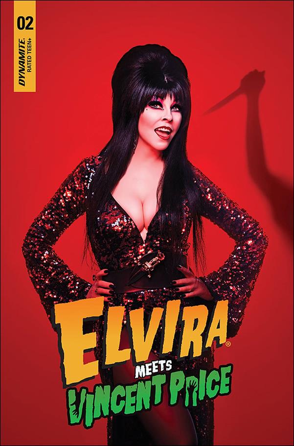 Elvira Meets Vincent Price issue 2-D Photo Cover