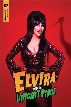 Elvira Meets Vincent Price issue 2-D Photo Cover