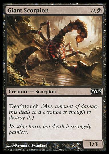 Magic the Gathering: 2013 Core Set (Base Set) card 94 Giant Scorpion
