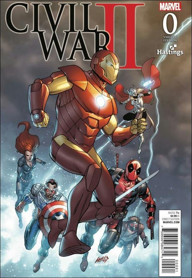 Civil War II issue 0-H Rob Liefeld Hastings Cover