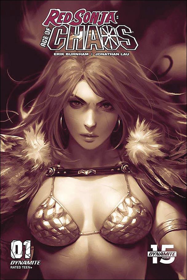 Red Sonja: Age of Chaos issue 1-M Derrick Chew 1:20 Monochromatic Sneak Peek Cover