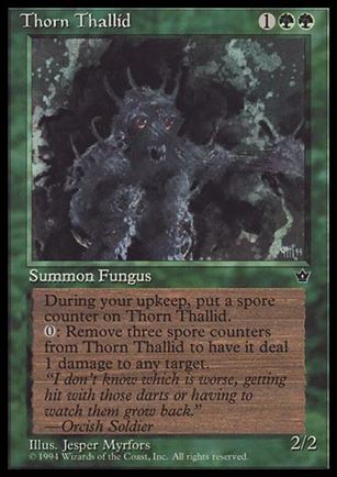 Magic the Gathering: Fallen Empires (Base Set) card 80-C Thorn Thallid