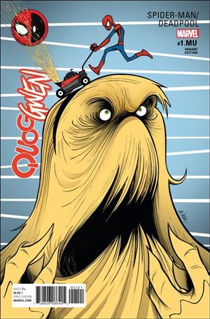 Spider-Man/Deadpool issue 1.MU-B Gustavo Duarte Gwenster Cover