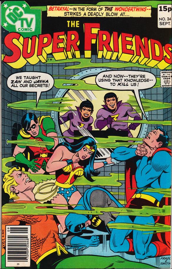 Super Friends (1976) issue 24-B UK Price Cover