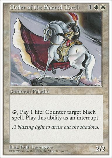 Magic the Gathering: 5th Edition (Base Set) card 48 Order of the Sacred Torch