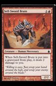 Magic the Gathering: Ravnica (Base Set)  card 142 Sell-Sword Brute
