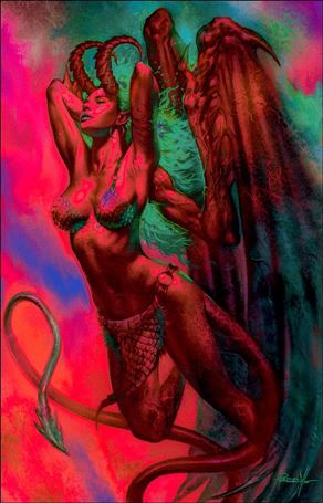 Hell Sonja issue 1-O Lucio Parrillo 1:21 Ultraviolet Virgin Cover