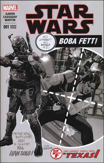 Star Wars (2015) issue 1-XZ Daniel Acuna Heroes & Fantasies B&W Cover