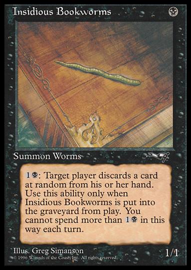 Magic the Gathering: Alliances (Base Set) card 51-B Insidious Bookworms
