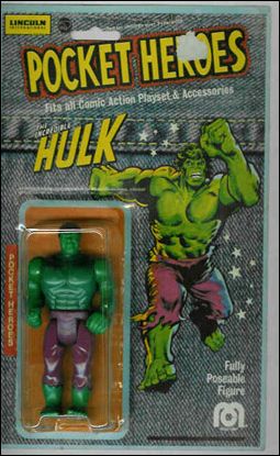 Pocket Super Heroes figure 18-B Hulk (Pocket Heroes Re-Pack) (UK Card)