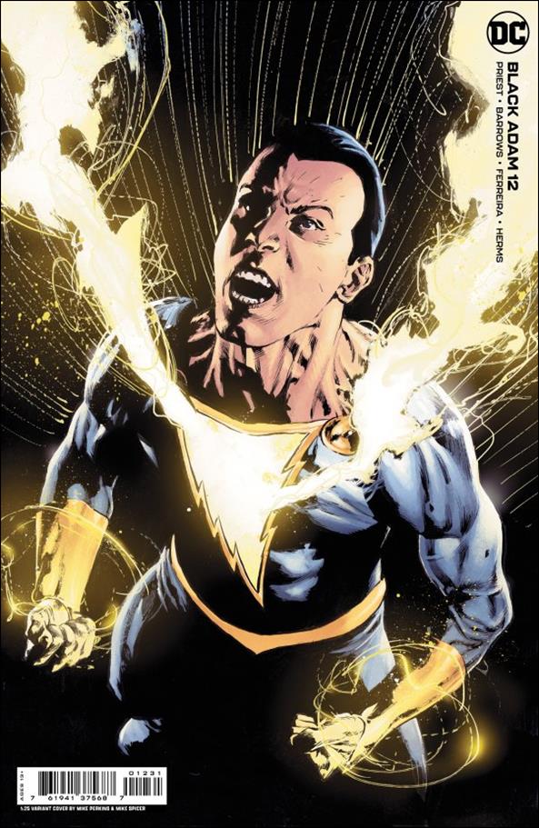 Black Adam issue 12-D Mike Perkins & Michael Spicer 1:25 Cardstock Cover