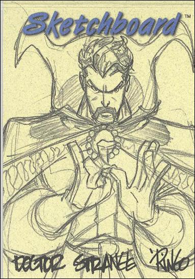 Marvel Creators Collection '98 (Sketchboard Subset) card 19-B Doctor Strange (Yellow)