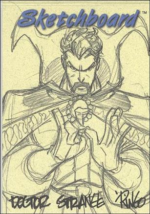 Marvel Creators Collection '98 (Sketchboard Subset) card 19-B Doctor Strange (Yellow)