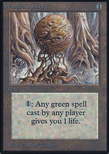 Magic the Gathering: Limited Edition Alpha (Base Set) card 276 Wooden Sphere
