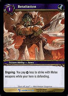 World of Warcraft: March of the Legion (Base Set) card 119 Retaliation