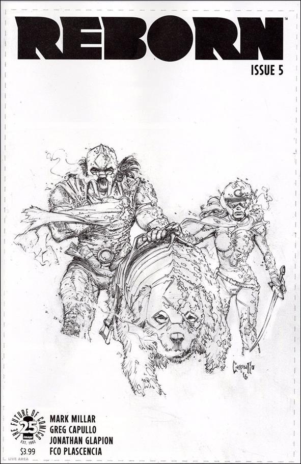 Reborn issue 5-C Greg Capullo 1:100 Sketch Cover