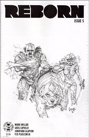 Reborn issue 5-C Greg Capullo 1:100 Sketch Cover