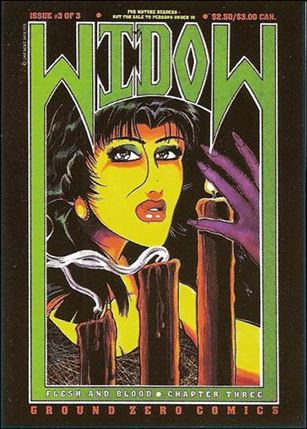 Widow Special Edition Collector's Card Set (1997) card 21 Classic Cover Gallery Widow: Flesh & Blood #3
