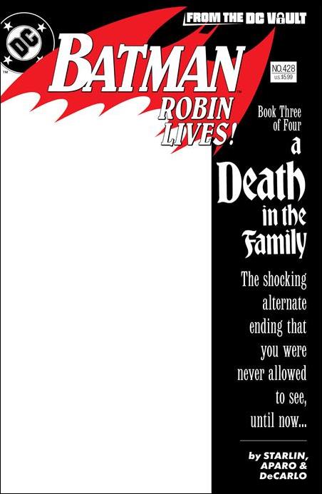 Batman 428: Robin Lives! issue 1-B Blank Cardstock Cover