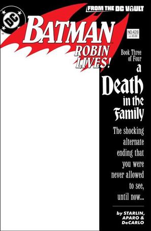 Batman 428: Robin Lives! issue 1-B Blank Cardstock Cover
