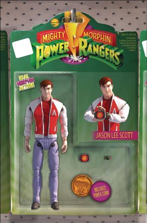 Mighty Morphin Power Rangers issue 16-B Haskell Mackowski Action Figure Cover