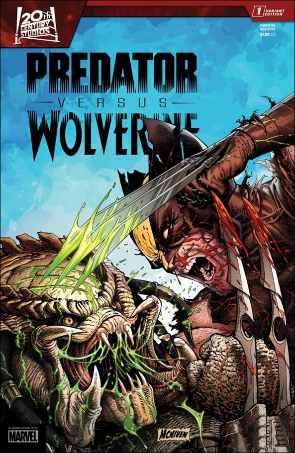 Predator vs. Wolverine issue 1-D Steve McNiven Cover
