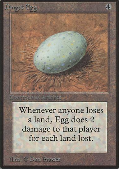 Magic the Gathering: Limited Edition Beta (Base Set) card 242 Dingus Egg