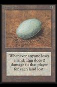 Magic the Gathering: Limited Edition Beta (Base Set) card 242 Dingus Egg