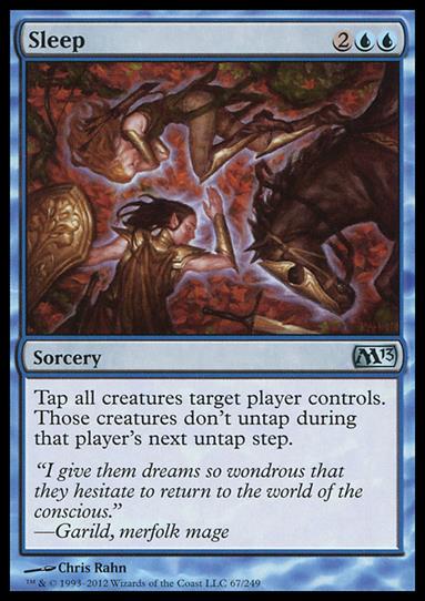 Magic the Gathering: 2013 Core Set (Base Set) card 67 Sleep