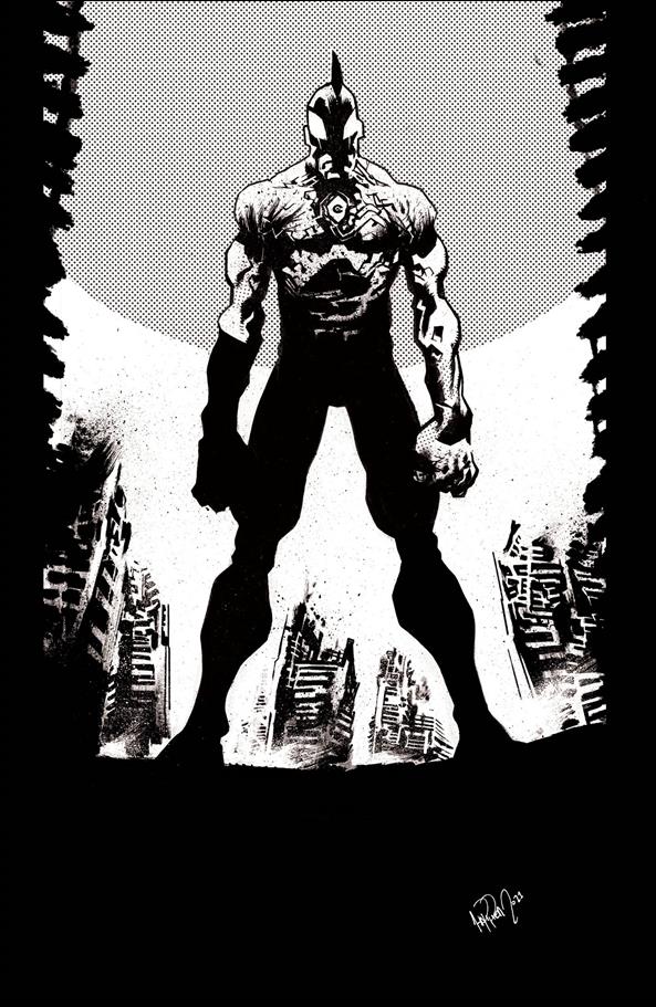 Ultramega issue 2-F James Harren 1:5 B&W Virgin Cover (2nd Printing)