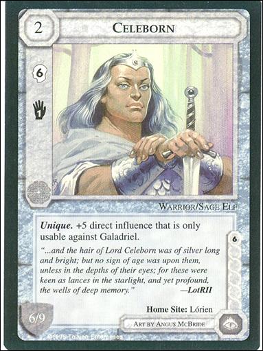 Middle-Earth: The Wizards (Base Set) card 78 Celeborn