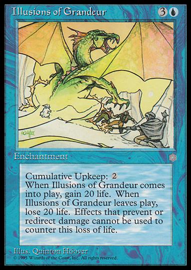 Magic the Gathering: Ice Age (Base Set) card 79 Illusions of Grandeur