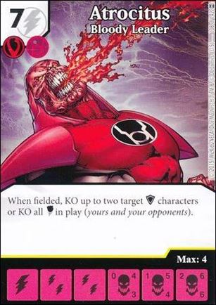 DC Comics Dice Masters War of Light card 108 Atrocitus: Bloody Leader