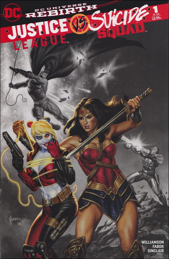 Justice League Vs Suicide Squad issue 1-TH Joe Jusko buymetoys.com Spot Color Cover
