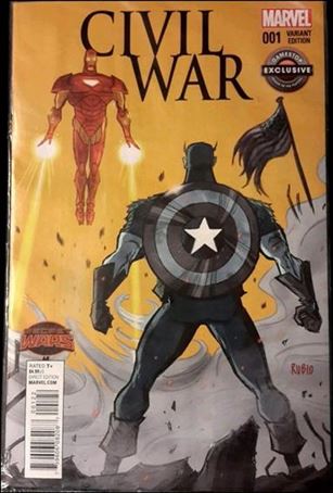 Civil War (2015) issue 1-O Polybagged Bobby Rubio GameStop Cover
