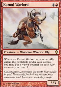 Magic The Gathering: Zendikar (Base Set) card 134 Kazuul Warlord