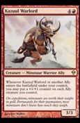 Magic The Gathering: Zendikar (Base Set) card 134 Kazuul Warlord