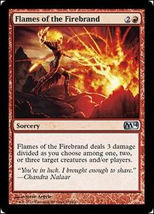 Magic the Gathering: 2014 Core Set (Base Set) card 139 Flames of the Firebrand